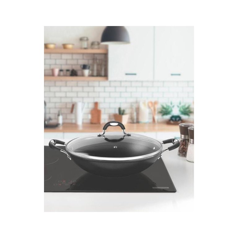 Wok Mônaco Tramontina Antiaderente Indução 32cm 4,5L Preto