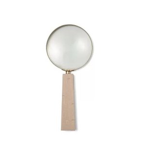 LUPA COM CABO EM POLIRESINA BEGE 23CM 16357 - MART