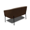 Ver imagem 7 de Sofá Namoradeira e 2 Poltronas Pé de Ferro Preto Stella Suede D03 - D'Rossi Cor Marrom