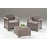 Conjunto Móveis Jardim Corfu Balcony Set Capuccino Keter - 1