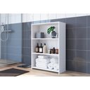 Ver imagem 2 de Gabinete Banheiro 63cm com Prateleiras Multimóveis CR10099 Branco