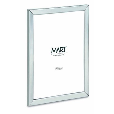Porta Retrato 15x20 Prata em Metal 12532 Mart