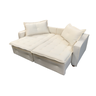 Sofá Cama Casal Linho Creme Filadélfia Rec Estofados - 1