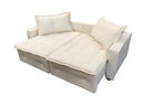 Ver imagem 1 de Sofá Cama Casal Linho Creme Filadélfia Rec Estofados