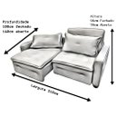 Ver imagem 4 de Sofá Cama Casal Linho Creme Filadélfia Rec Estofados