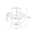 Ver imagem 4 de Kit 02 Cadeiras Poltronas Opala Suede Black Cor:verde