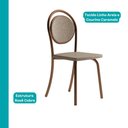 Ver imagem 6 de Conjunto Sala de Jantar 6 Cadeiras Dara Carraro Nogal Rosê