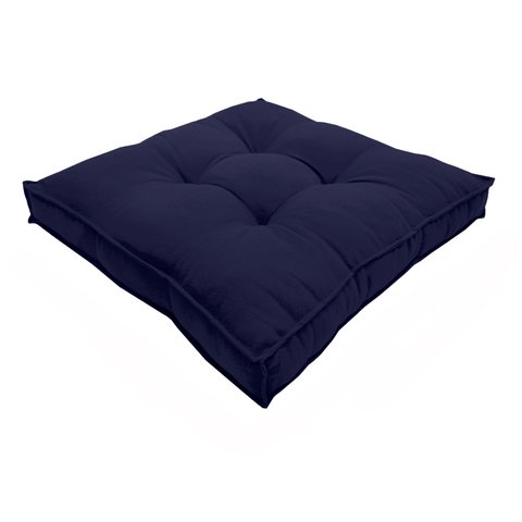 Almofada Futon Decoração 50x50 Cm Vários Modelos Azul Marinho