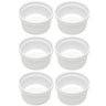 Kit 6 Ramequins Canelado 50ml Porcelana Classic Branco Lyor Servir Petiscos - 1