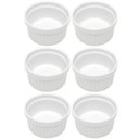 Ver imagem 1 de Kit 6 Ramequins Canelado 50ml Porcelana Classic Branco Lyor Servir Petiscos