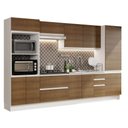 Ver imagem 3 de Armário de Cozinha Completa 100% MDF 330cm Branco/Rustic Acordes Madesa 05