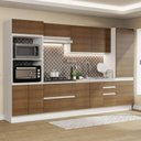Ver imagem 1 de Armário de Cozinha Completa 100% MDF 330cm Branco/Rustic Acordes Madesa 05