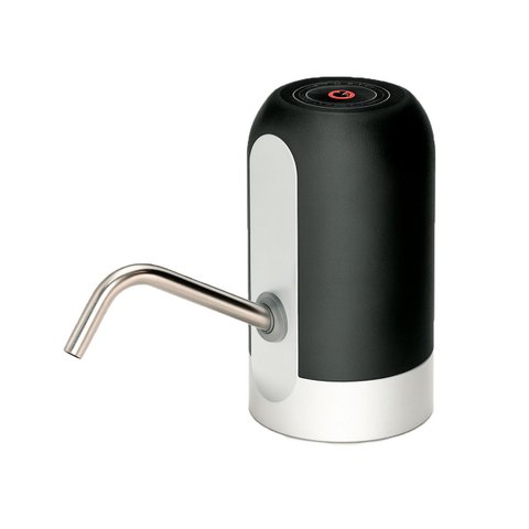 Bomba Elétrica para Galão Água Recarregável Preto