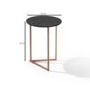 Ver imagem 4 de Conjunto de Mesa Lateral Canto Jade Sala Estar Pés Ferro