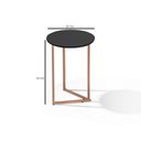 Ver imagem 2 de Conjunto de Mesa Lateral Canto Jade Sala Estar Pés Ferro