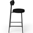 Ver imagem 7 de Kit 04 Banquetas Baixa Cozinha Sala Jantar Bancada Milão L02 Couríssimo Preto Linho Chumbo - Lyam De