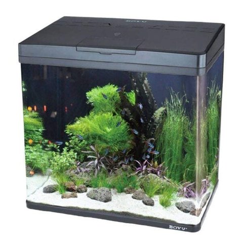 AQUARIO CURVO BOYU MS-520 45L PRETO - 127v