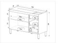 Ver imagem 2 de Balcão de Cozinha 02 Portas 3 Gavetas sem tampo Quiditá 120cm Fumê