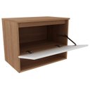 Ver imagem 7 de Conjunto Para Banheiro Gabinete E Espelheira BN3606x08 Amendoa Branco Tecno Mobili