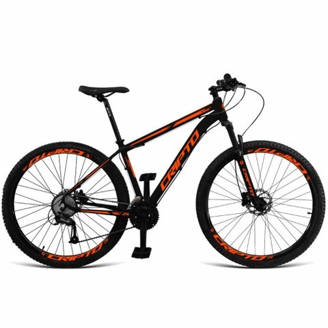 Bicicleta Aro 29 Cripto 21 Marchas Freios Disco C- Suspensão - Preto-laranja - 21" Preto-laranja