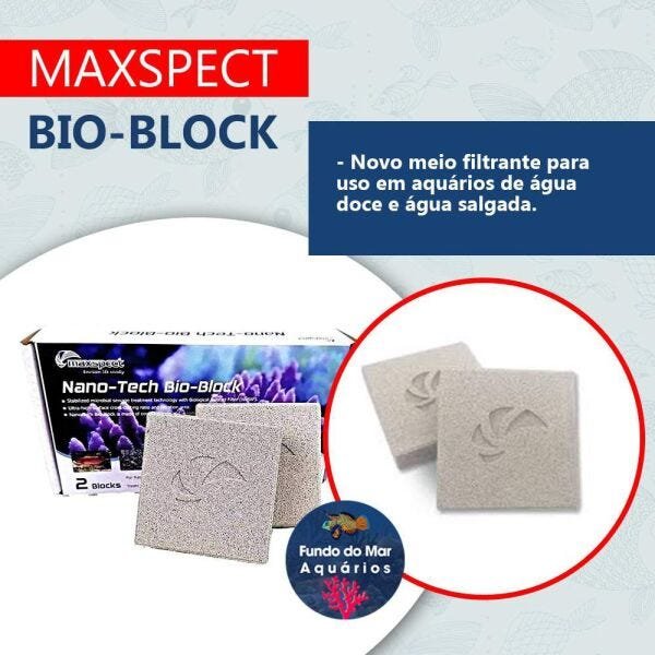 MAXSPECT NANO-TECH BIO-BLOCK- 2 PCS - Mídia Biológica - 2