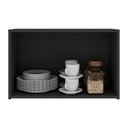 Ver imagem 4 de Armário de Cozinha Aéreo 2 Portas Multimóveis Mp2154 Preto