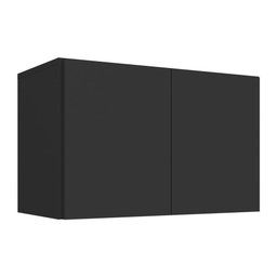 Armário de Cozinha Aéreo 2 Portas Multimóveis Mp2154 Preto - 2