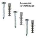 Ver imagem 4 de Kit 2 Suportes Cantoneira em L 25 Cm com Furos para Parafusar Branco - Nv459lb