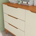 Ver imagem 4 de Quarto Infantil Completo com Nichos CB1503-Arje 1 Porta 5 Gavetas MDP BP Argila-Jequetiba Kappesberg