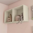 Ver imagem 5 de Quarto Infantil Completo com Nichos CB1503-Arje 1 Porta 5 Gavetas MDP BP Argila-Jequetiba Kappesberg