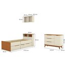 Ver imagem 3 de Quarto Infantil Completo com Nichos CB1503-Arje 1 Porta 5 Gavetas MDP BP Argila-Jequetiba Kappesberg