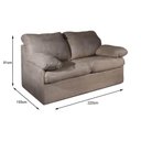 Ver imagem 2 de Sofá Cama Casal MH1496 Idea Suede Marrom Claro - Herval