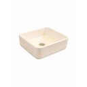 Ver imagem 7 de Cuba de Sobrepor Banheiro  Lavabo Pérola Lux 40x40cm Branco Brilhante Concreto