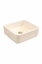 Ver imagem 7 de Cuba de Sobrepor Banheiro Lavabo Pérola Lux 40x40cm Branco Brilhante Concreto