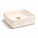 Ver imagem 5 de Cuba de Sobrepor Banheiro Lavabo Pérola Lux 40x40cm Branco Brilhante Concreto