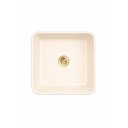 Ver imagem 3 de Cuba de Sobrepor Banheiro  Lavabo Pérola Lux 40x40cm Branco Brilhante Concreto