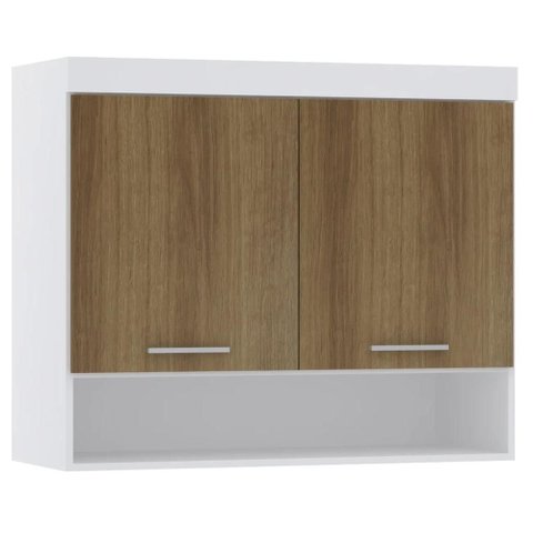 Armário Aéreo Ponte Modulado 97cm Taiga Branco/avelã L01 - Mpozenato