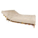 Ver imagem 3 de Sofá Cama Casal Futon Tokio Bege Madeira Maciça Grapia Cor Natural