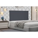 Ver imagem 3 de Cabeceira Painel Solteiro 0,90m Veneza Suede - Pallazio - Cinza