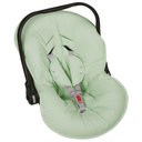 Ver imagem 1 de Capa Bebê Conforto e Protetor de Cinto Erva Doce Ajustável, 100% Algodão - Batistela Baby -