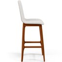 Ver imagem 7 de Kit 04 Banquetas Altas Para Cozinha Sala de Jantar Fixa Zoe B04 Bouclê Cru - Lyam Decor