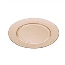 Ver imagem 1 de Jogo Sousplats Patinado de Plástico Redondo 33cm 6 Peças Lyor