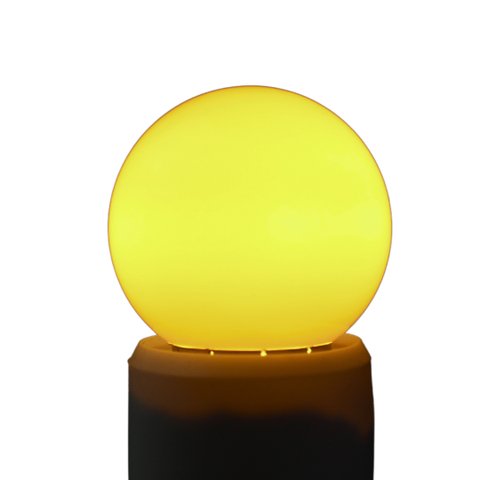 Lâmpada Led 3w Bolinha Amarelo E27 Irc 80 Ang 160º Fp >0.5 110v Marca Hitec