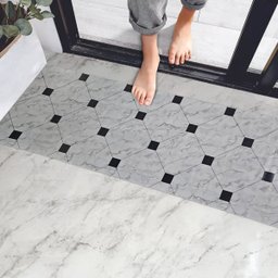 Passadeira em Manta Vinilico Similar Laminado 0,50x5,00 Marmore Carrara - 4 Passadeira em Manta Vinilico Similar Laminado 0,50x5,00 Marmore Carrara - 4