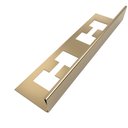Ver imagem 1 de Perfil "L", Aço inox 304, Brilho, Bronze -  2 x 12 x 2000 mm