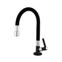 Ver imagem 1 de Torneira Monreale Black Cozinha Bancada Flexivel 1/4 (2 a 40mca) - Pevilon