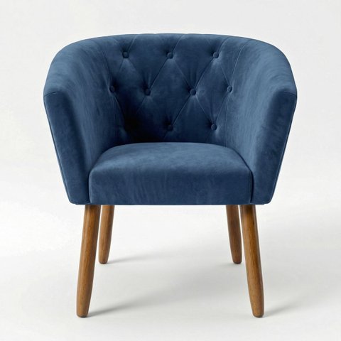 Poltronas Decorativa para Salão de Beleza Cliente Tecido Veludo Aconchegante Pés Palito Design Exclu
