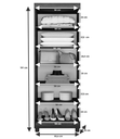 Ver imagem 4 de Multiuso New Roma 2 Portas com Chave Castanho - Benetil