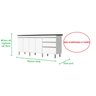 Gabinete Para Pia 2 Metros 100% Mdf Puxador Alumínio Oferta - Branco - 2