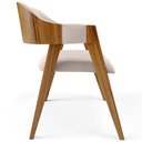 Ver imagem 6 de Kit 04 Cadeiras para Sala de Jantar e Estar Living Estofada Suran L02 Suede Bege - Lyam Lyam Decor